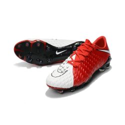 fodboldstøvler Nike HyperVenom Phantom III Elite FG - Rød Hvid_4.jpg